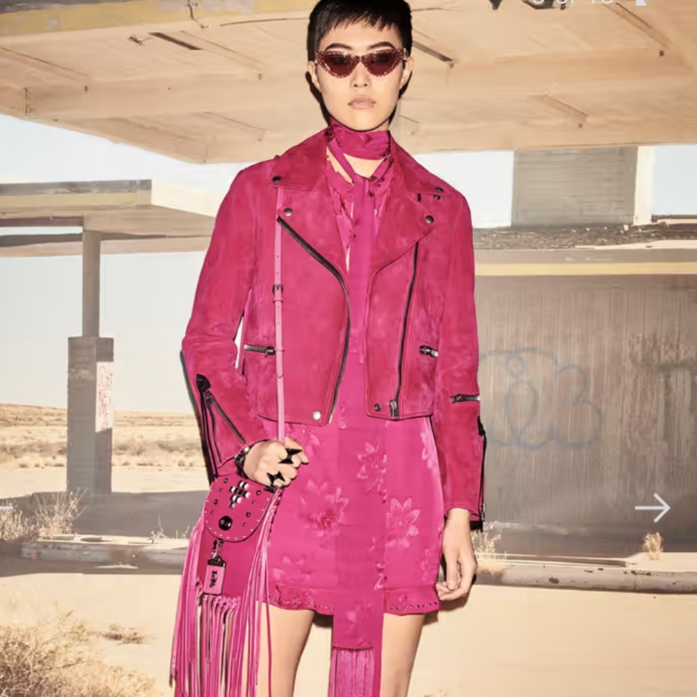 Coach pink dress